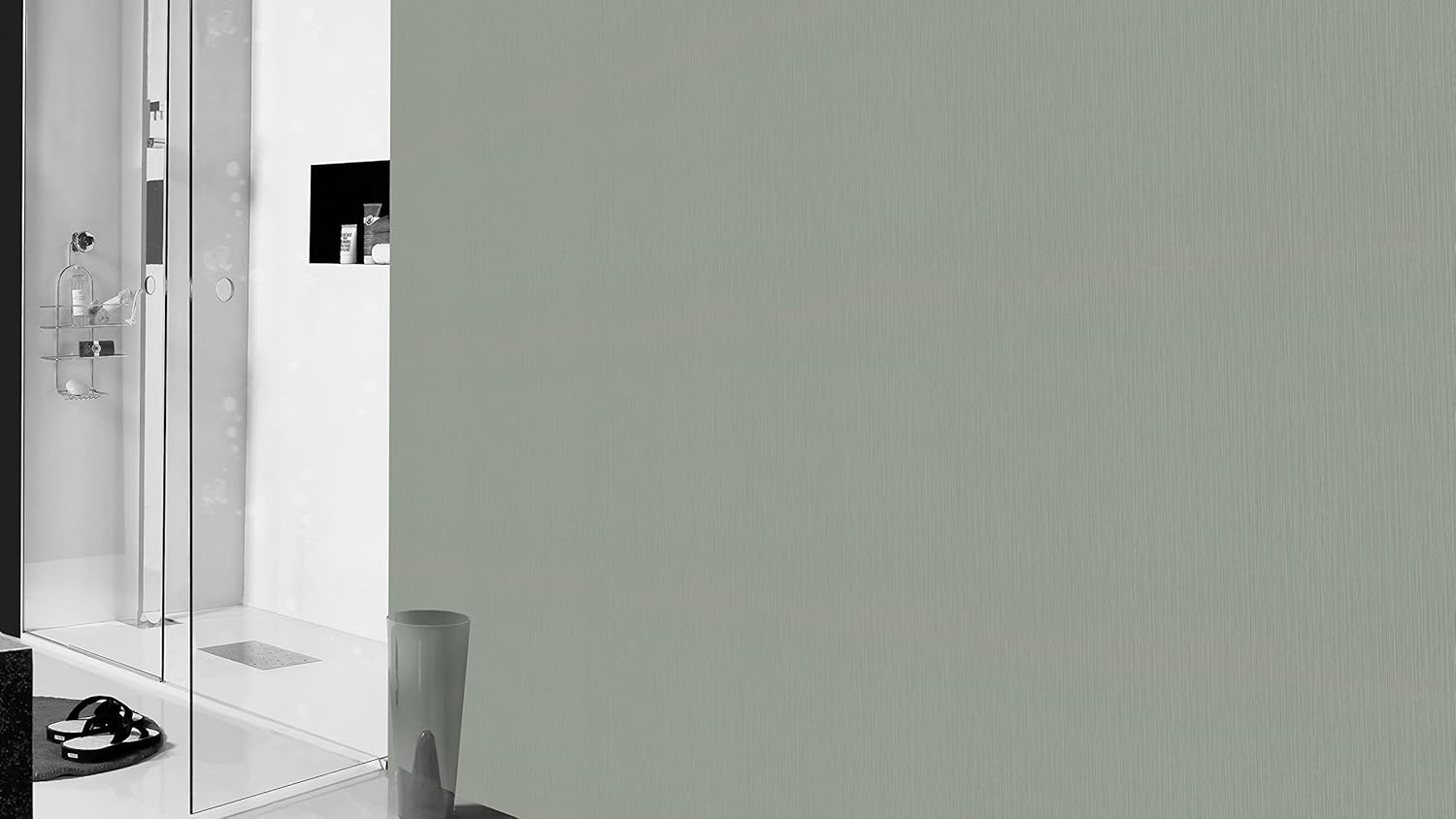 Rasch Curiosity Collection 537659 Non-Woven Wallpaper with Fine Line Structure 10.05 m x 0.53 m Light Green