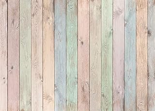 BELECO 9x6ft Fabric Wood Backdrop Pastel Colored Wood Planks Texture Photography Backdrop for Birthday Party Baby Shower Boy Girl Product Photoshoot Pets Photo Background Props