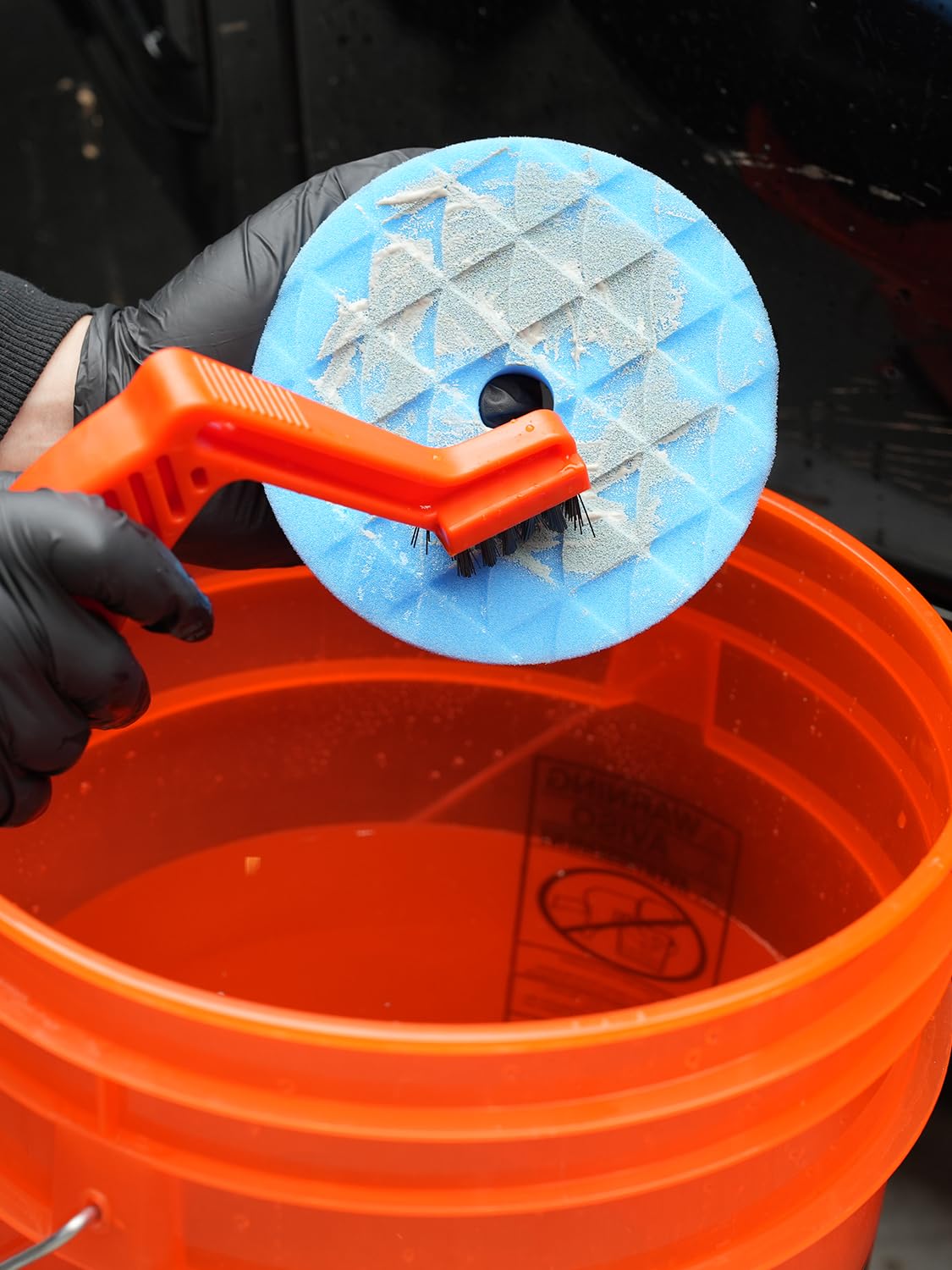 TPMIX Polierpads, 5 Stück, 165 mm Orbital-Polierpads und 1 Mikrofaser-Puffer-Pads, Schaumstoff-Polierpad für Compounding, Polieren und Wachsen, für 150 mm Trägerplatte, Autopoliermaschine