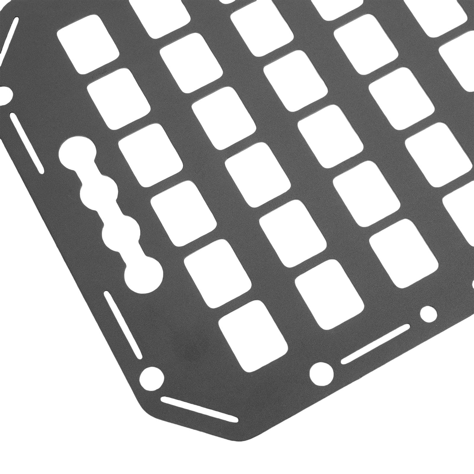 Organizzatore per Pannelli per Pianale di Camion, Pannello Portaoggetti in Metallo e Alluminio con Finitura di Precisione, di Bloccaggio e Fori Multipli per Appendere gli