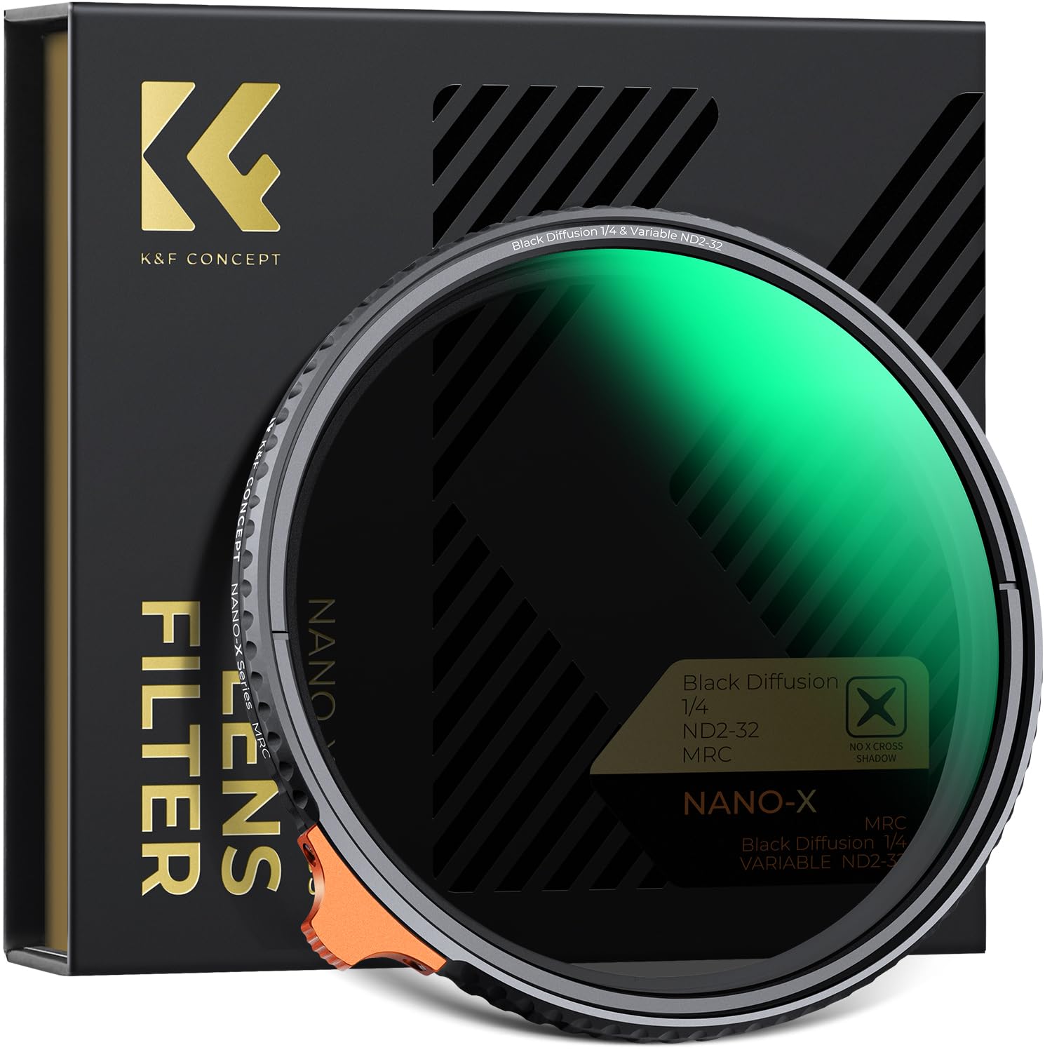 K&F Concept 67mm 可変NDフィルター ブラックミスト セット Amazon | K&F CONCEPT 67mm 可変NDフィルターND2-ND32+ブラック