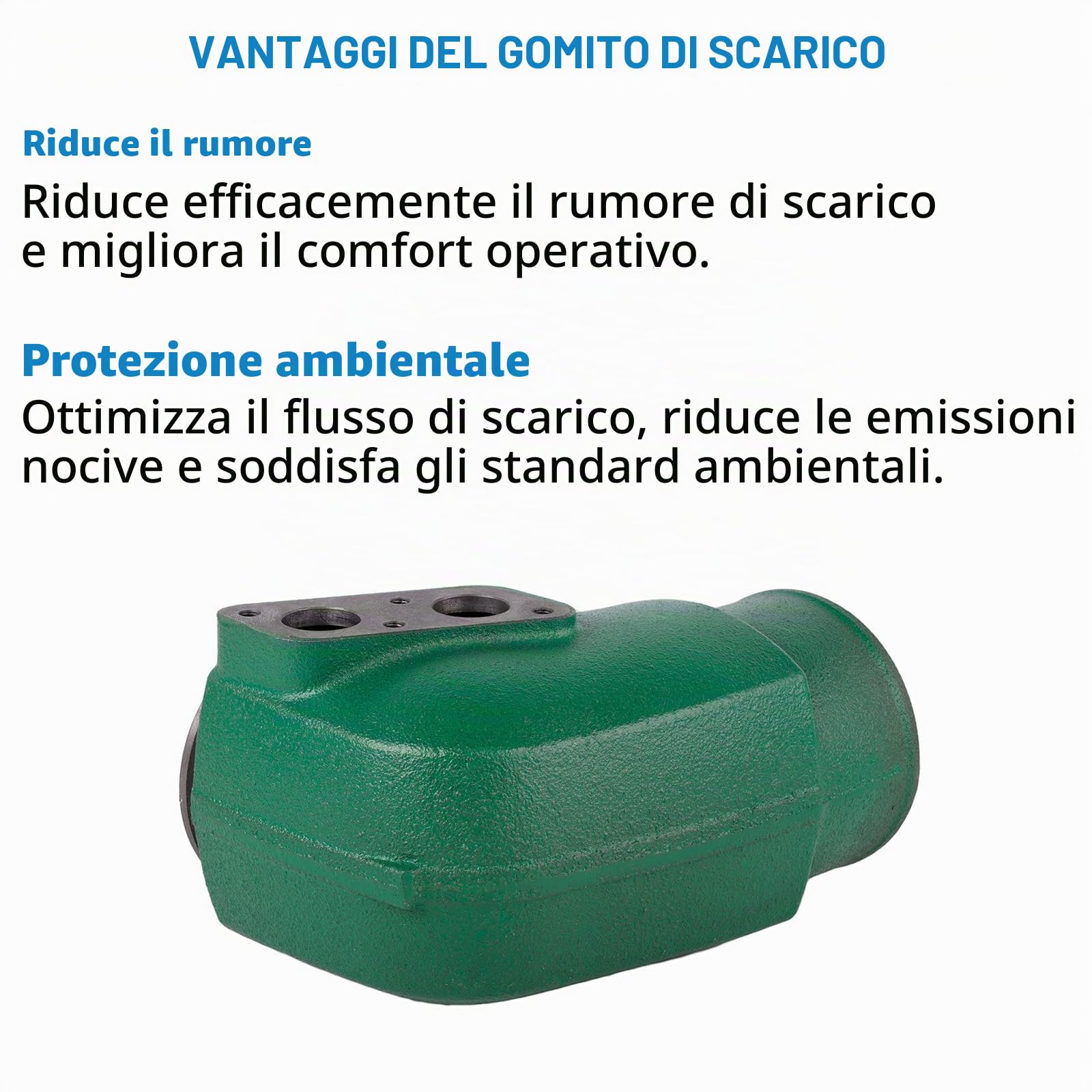 Tubo di scarico compatibile con Vo-lvo Pen-ta TAMD31A TAMD31B TAMD31D TAMD41A TAMD41B TAMD41D TMD41A TMD41B TMD41D, ricambio per 877415 858481 859963