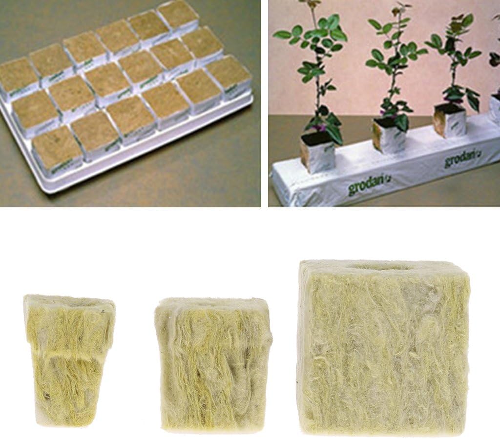 Yasheep Rockwool Cube Hydroponic Grow Media Soilless Cultivation Planting Compress Base