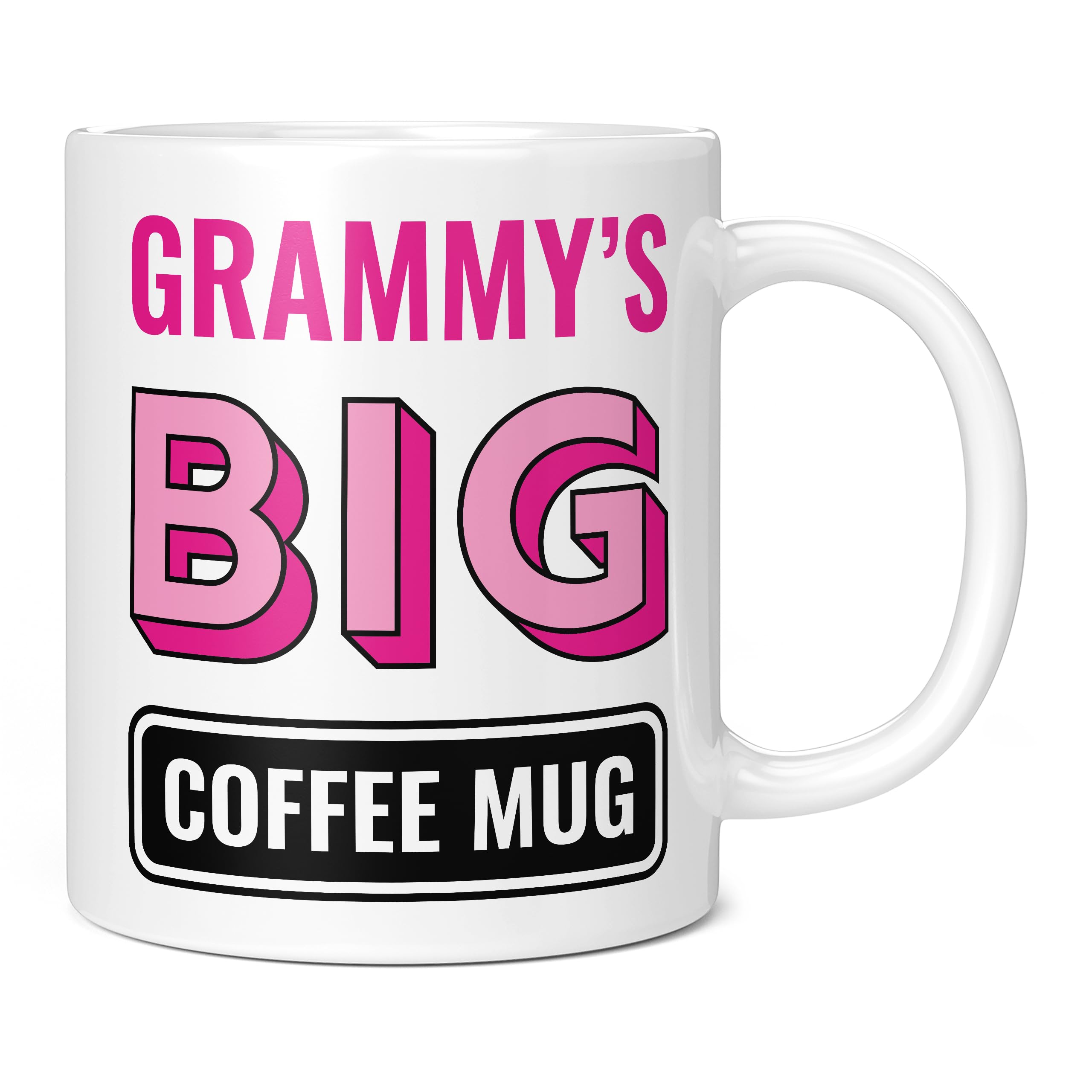 Mug Monster - Grammy's Big Coffee Mug, Mother's Day Gift, Birthday Present for Grammy, Giant Mugs for Women, Huge Cup Hot Drinks, Oversized Coffee Cup, Extra Large Ceramic Gift