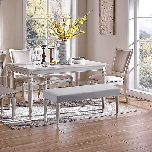 Miniatura 2 de Fundas de banco Fundas de banco lavables rectangulares para comedor con elástico inferior Funda protectora elástica de muebles para sala de estar,