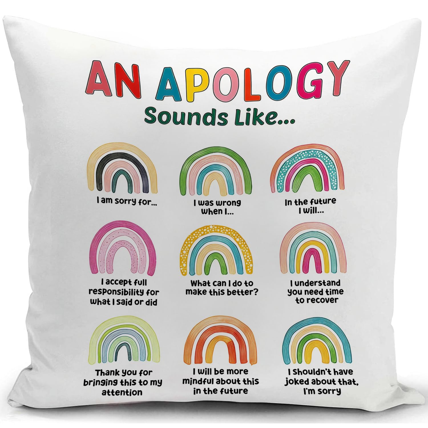 Kunqian Women's E Cushion Covers Mental Health Awareness Gifts Sensory Room Must Haves Autism Quipment Psychology Therapist Teacher Gifts For Teens Kids Classroom School Offic Decor Get Well Soon Gifts For