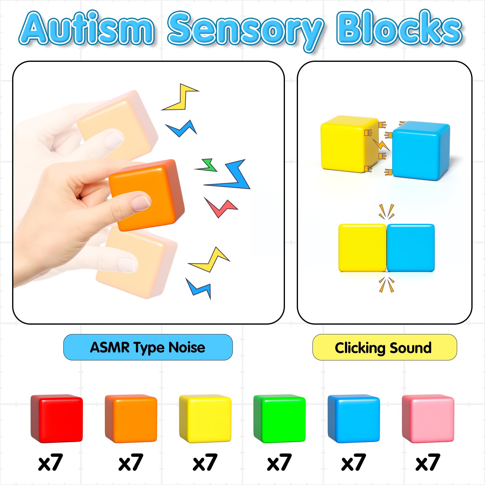 Apluses 42 klocki magnetyczne, prezenty dla dzieci w wieku 3-4, 5, 6 lat, klocki magnetyczne dla dzieci, dziewcząt i chłopców, sensoryczne, Montessori, autyzm, zabawki magnetyczne dla dzieci w wieku 3