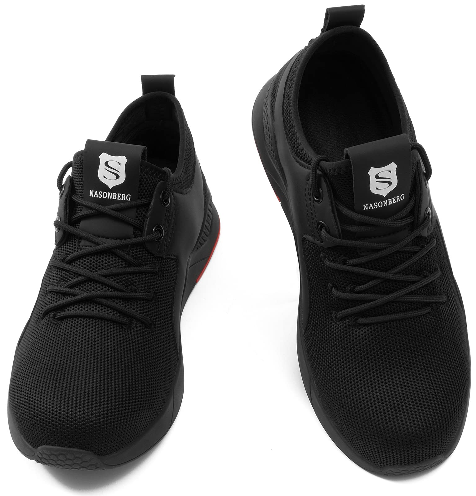 Męskie buty ochronne, lekkie, damskie, oddychające, ze stalowym noskiem, rozmiar 36-48 EU