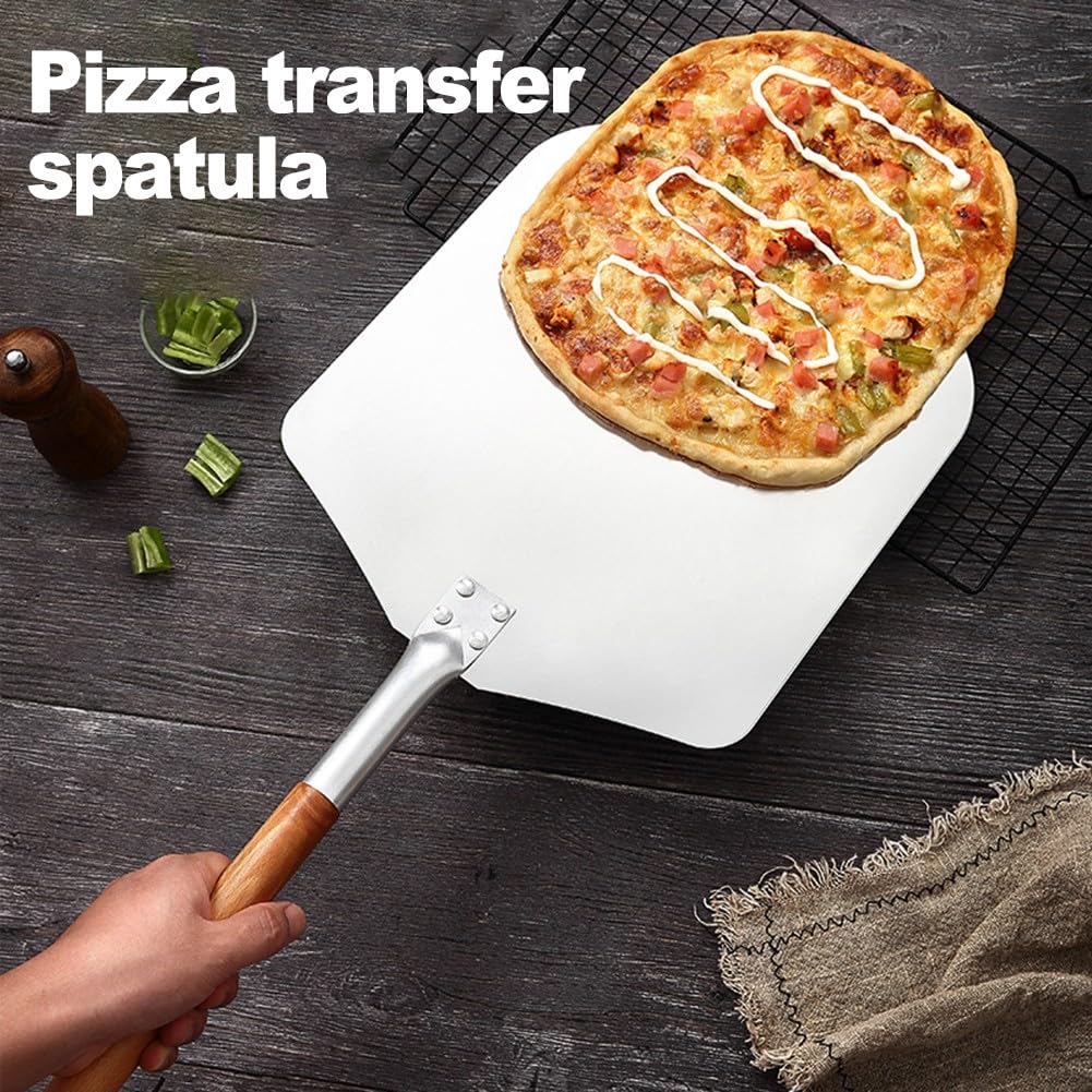Pizzaschieber, Kuchenheber, Abnehmbarer Aluminiumspatel, Backwerkzeug, Tortenheber, einfach zu bedienen
