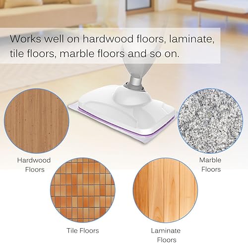 Miniatura 4 de KEEPOW Almohadillas para trapeador de vapor compatibles con limpiador a vapor Light n Easy S3101 S7326 S3601 7688ANB 7688ANW 7618ANB 7618ANW (6