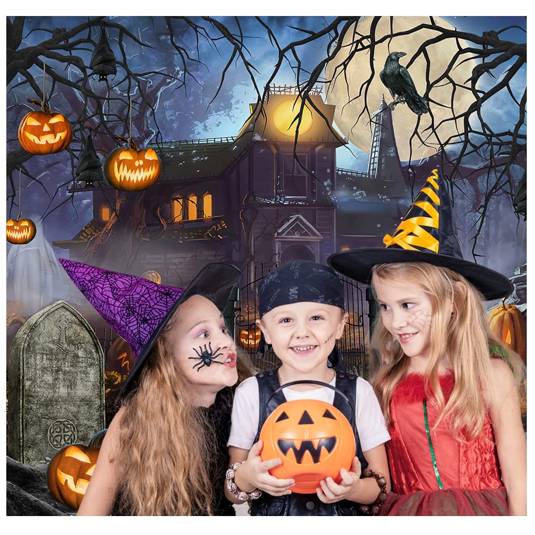 背景紙 ハロウィン パンプキン 装飾 コスプレ 写真撮影 300x180cm