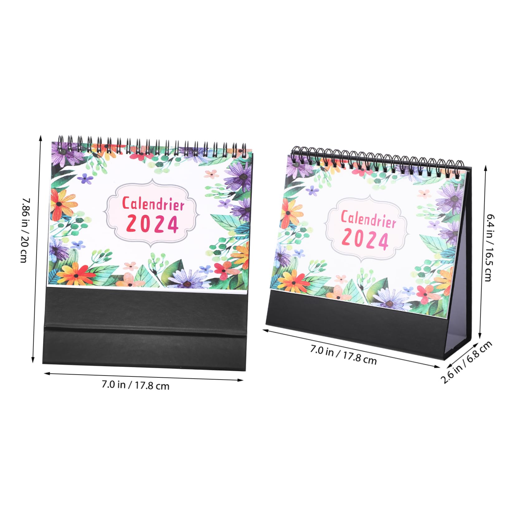 Tofficu 4stücke Büro Tischkalender Monatskalender für Schreibtisch Stehtischkalender Dekorativer Monatsplaner Tischkalender-dekoration Terminplaner Heimkalender Tischkalender-ornament