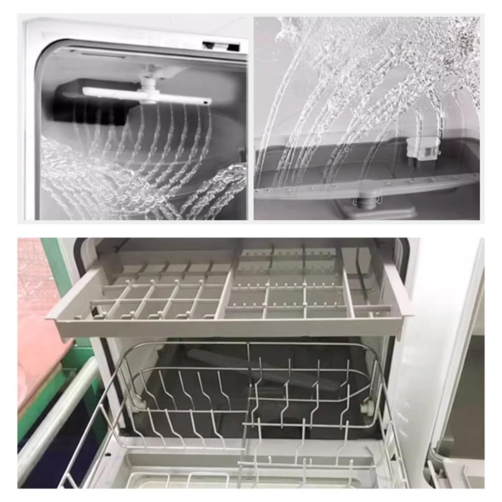 Lavavajillas de sobremesa for el hogar, pequeño, for 8 personas, gran capacidad, completamente automático, sin instalación