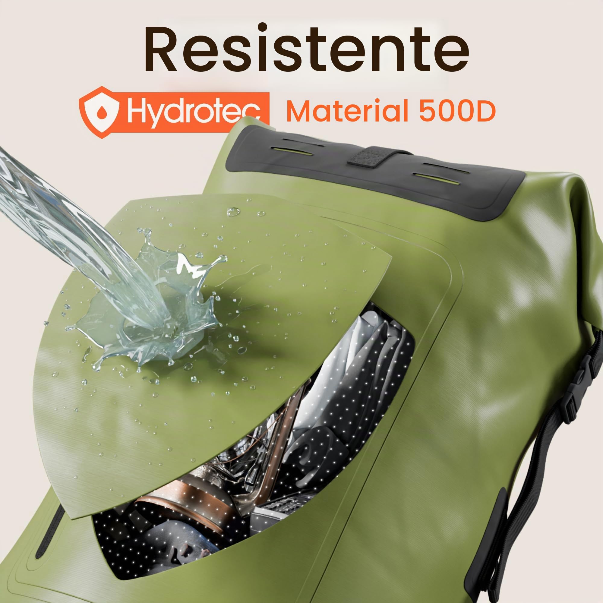 Earth Pak Mochila Impermeable Mochila Unisex adulto (Pack de 1)