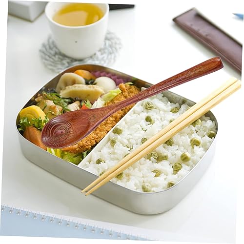 Miniatura 7 de NOLITOY 2pcs Ritual Spoon Wood Ladle Spoons Baby Spoons Wood Spoons Small Soup Spoons Stirring Spoons Chocolate Candies Wooden Candy Ramen Spoon