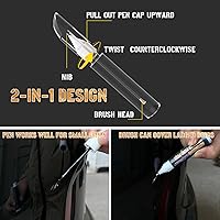 Vista 3 de Pintura de retoque negra para coches, rotulador de pintura para reparación de arañazos en coches, rotulador de pintura de retoque automático 2 en 1