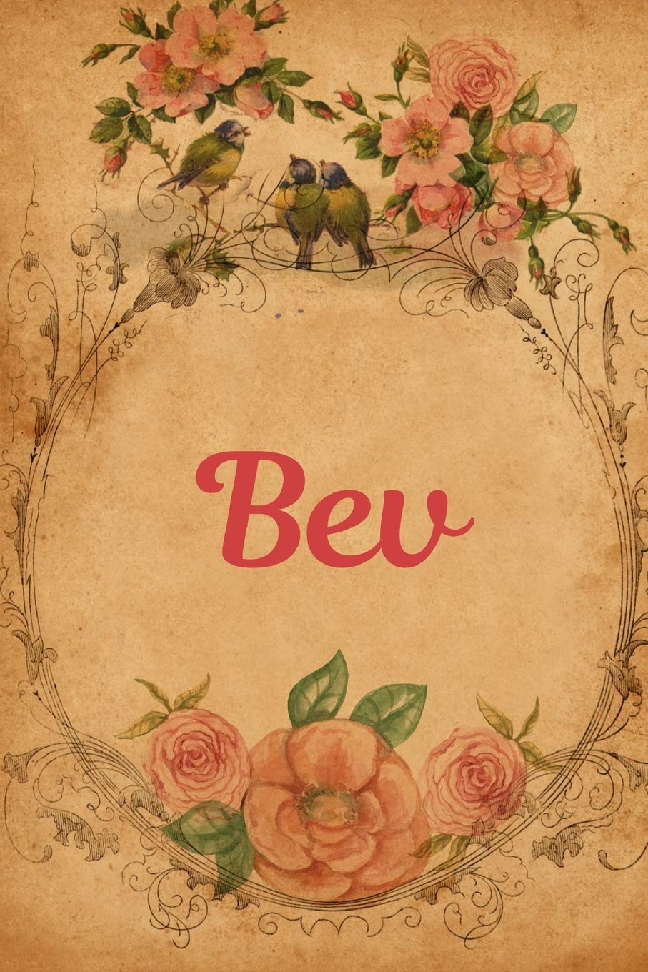 Bev: Personalized Journal to write in Positive Thoughts for Women Teens Girls gifts holidays