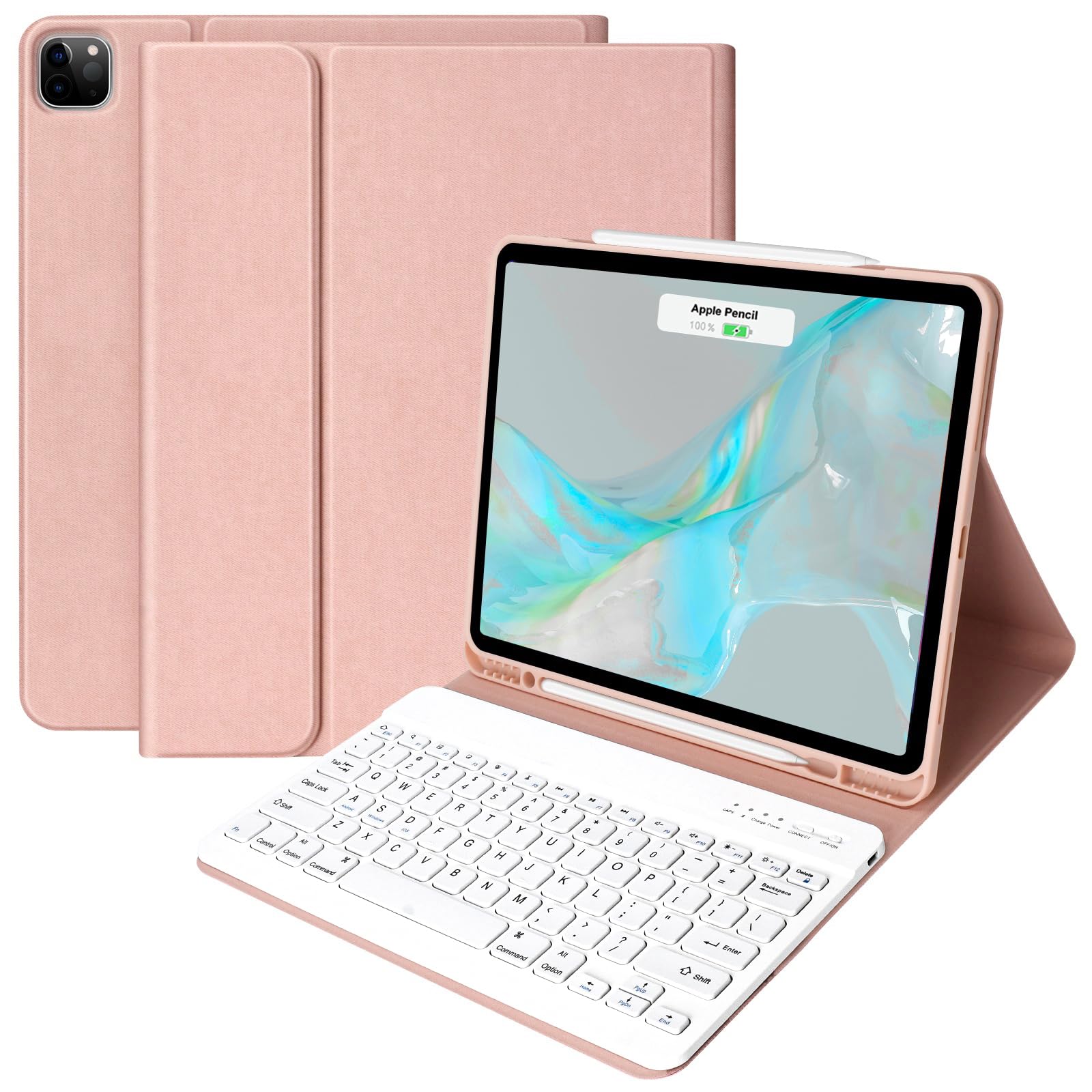 Amazon.com: aMZCaSE for iPad Air 13 inch Case with Keyboard (M4/M3