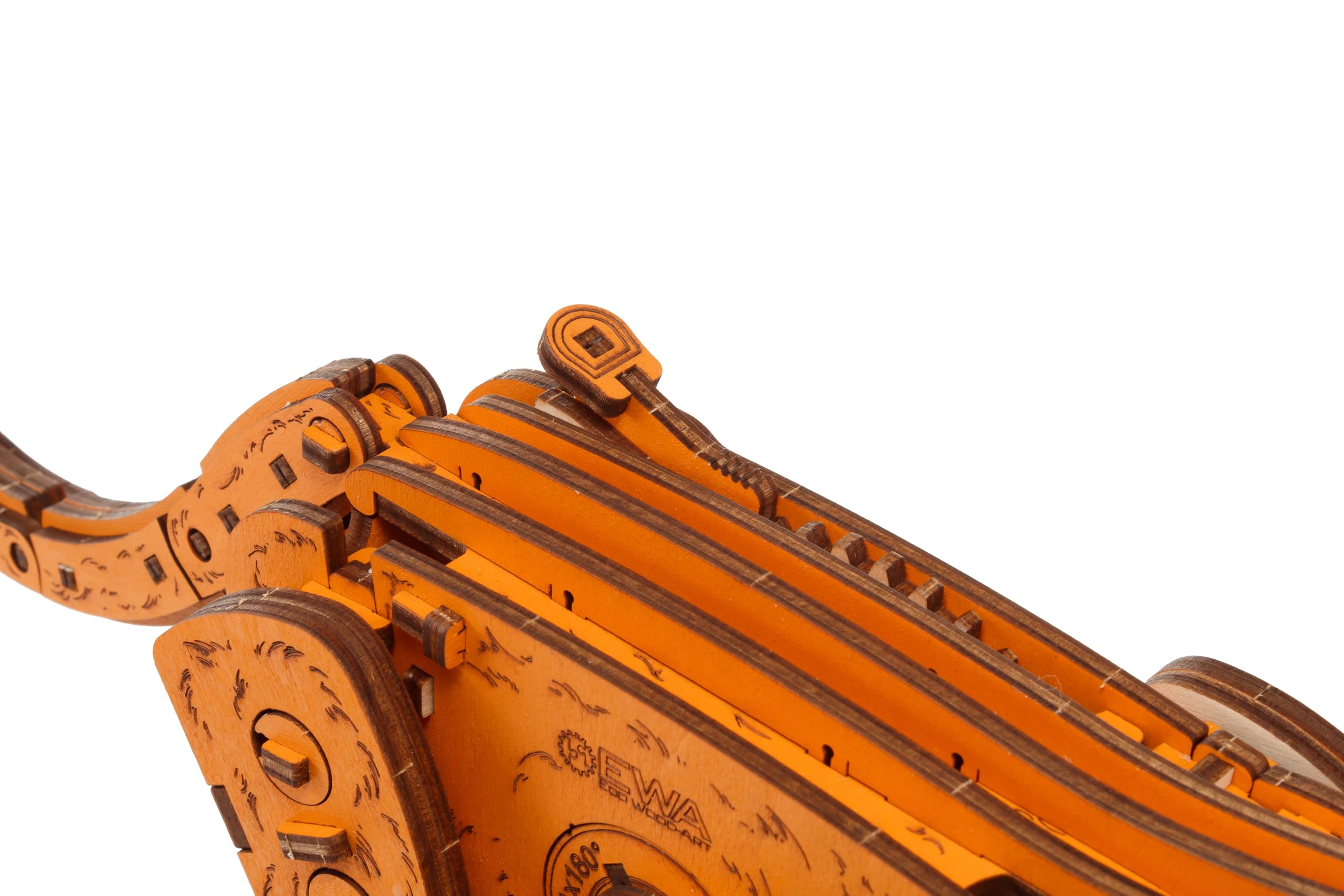 EWA Eco-Wood-Art Pomarańczowy kotek z silnikiem sprężynowym