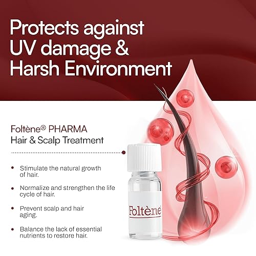 Miniatura 3 de Foltene Tratamiento para el cabello y el cuero cabelludo hombres - Repara el daño y el adelgazamiento para hombres de todo tipo natural - Suero