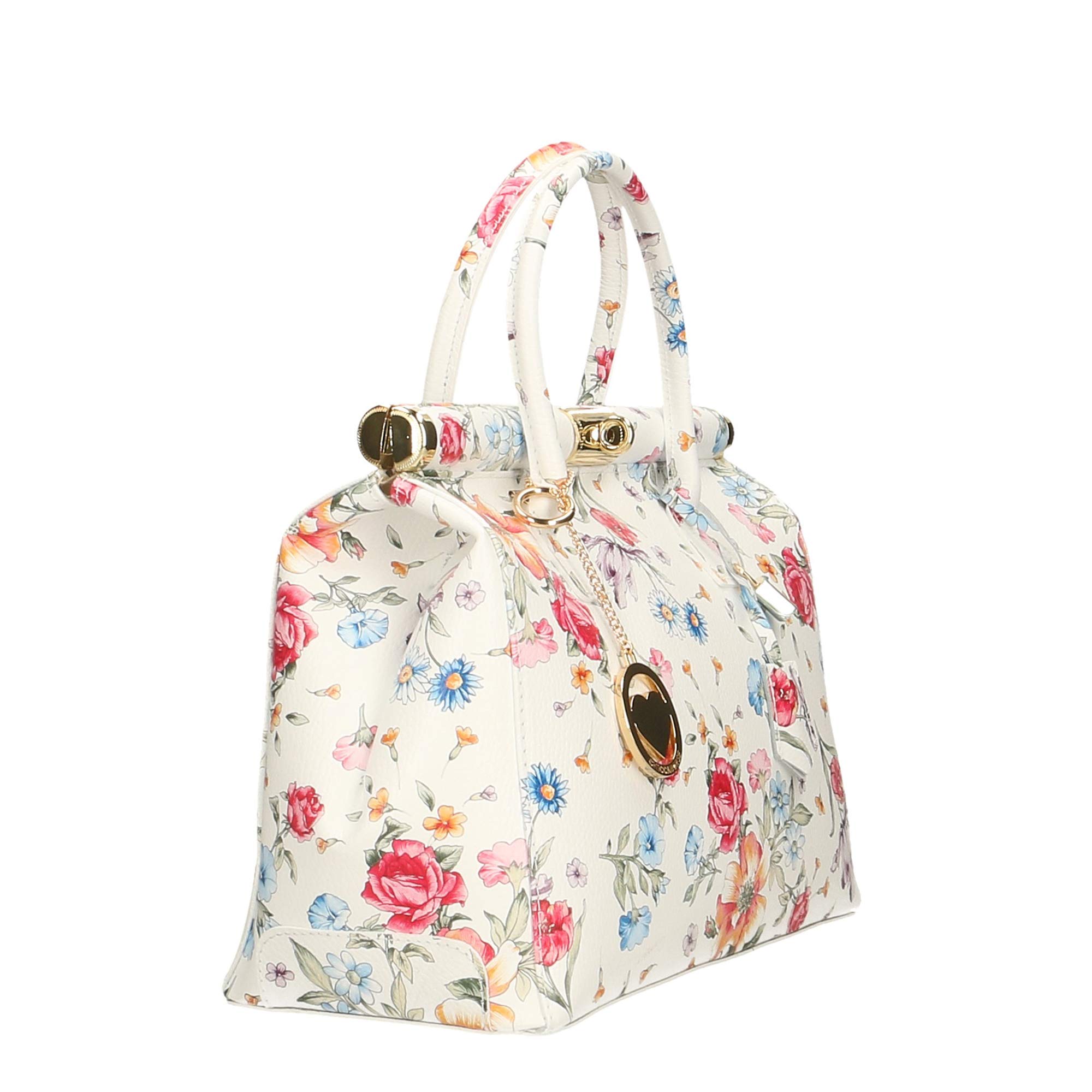 Chicca Borse Bag Borsa Bauletto a Mano in Pelle Made in Italy 35x22x15 cm