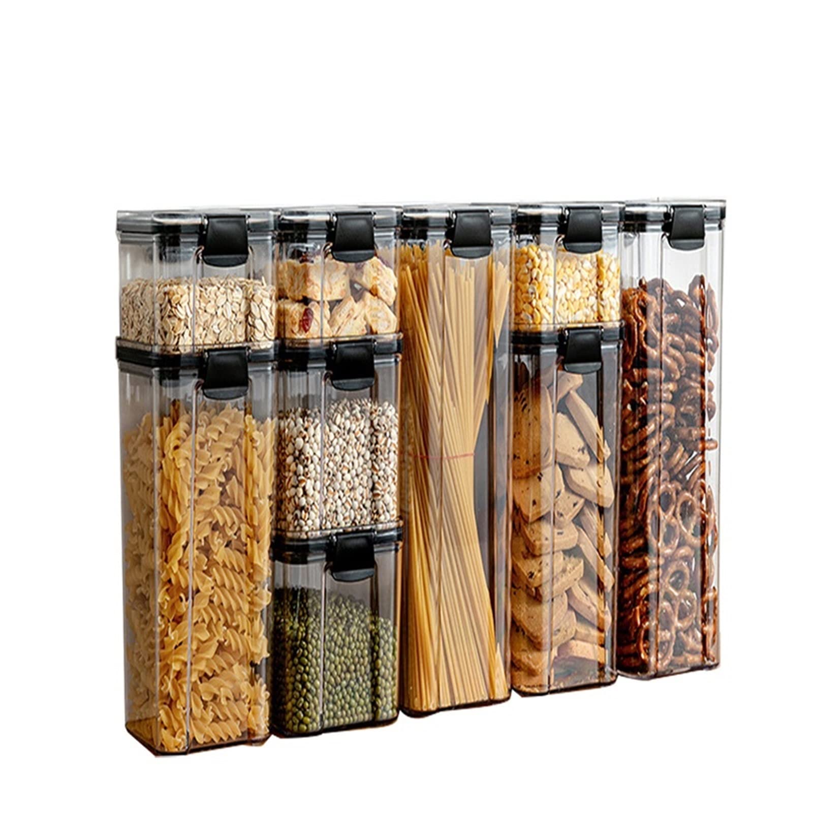 Barattolo di caffè Contenitori per alimenti, Lattine ermetiche, Scatole di plastica, Scatole di immagazzinaggio impilabili, Contenitori per alimenti impilabili, Serbatoi di stoccaggio del