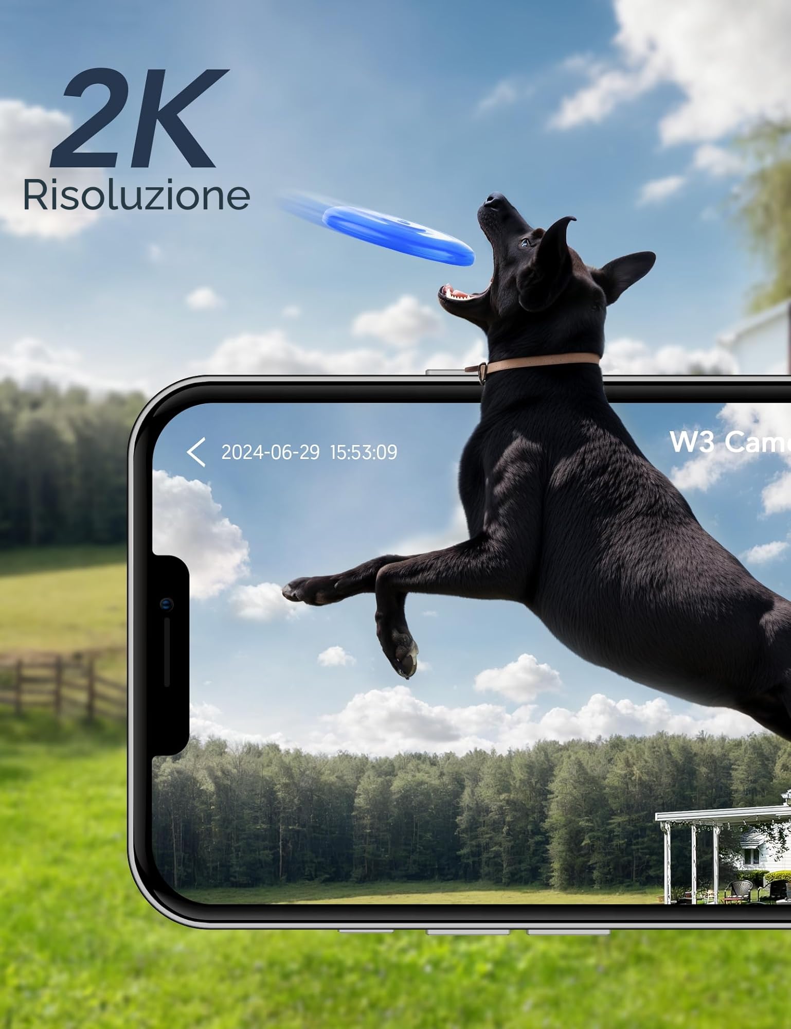 GNCC 4G Telecamera Esterno con SIM e pannello solare, 2K Telecamere Senza Fili con 8400mAh Batterie e SD Card, Rilevamento del Movimento, Audio Bidirezionale, Visione Notturna a Colori, IP66, 355°/90°