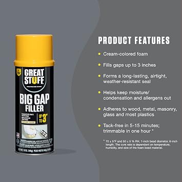 20 oz Big Gap Filler Insulating Foam Sealant ( package may vary )