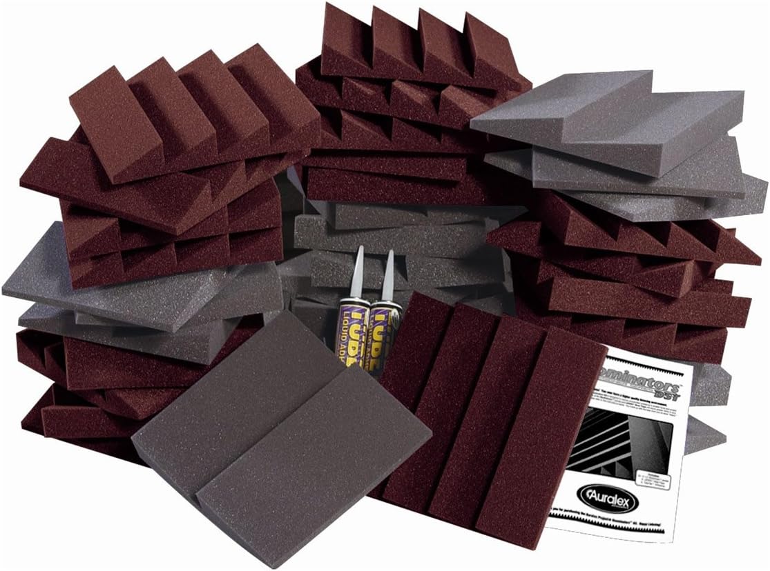Auralex Acoustics D36-DST Roominator Acoustic Absorption Treatment Room Kit, Charcoal/Charcoal
