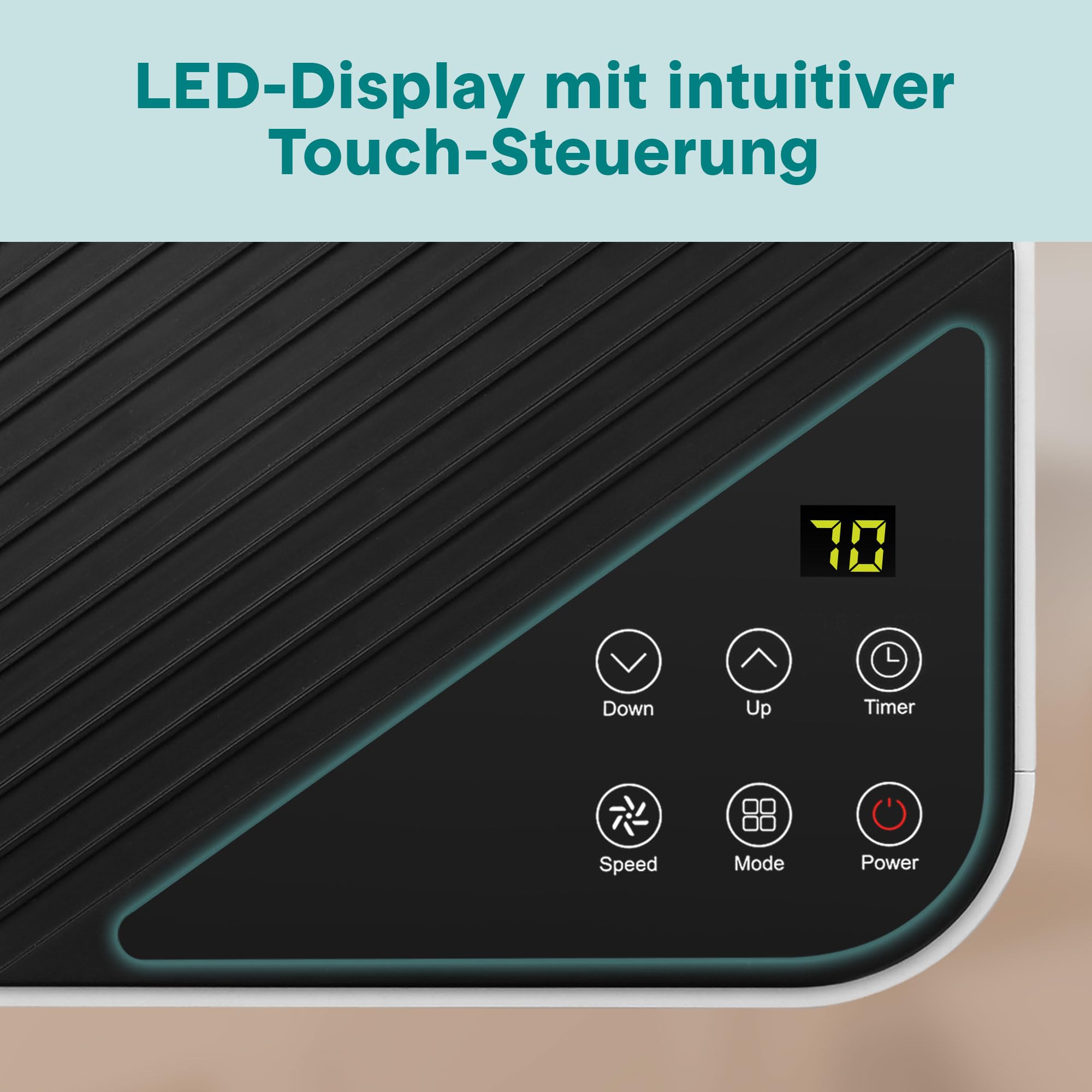 SereneLife Schwarz Mobiles Klimagerät 9000 BTU 2,64kW für 28 m² – Air Conditioner mit Abluftschlauch, 3-in-1 mit Entfeuchter und Ventilator, Leise 54 dB, inkl. Fensterkit und Fernbedienung