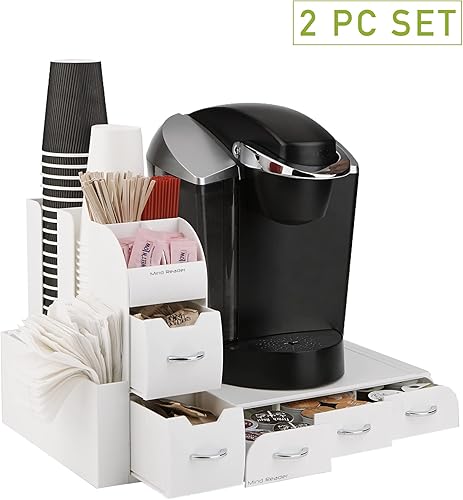 Miniatura 4 de Mind Reader - Cajón para cápsulas de café de un solo servicio y estación organizadora de condimentos