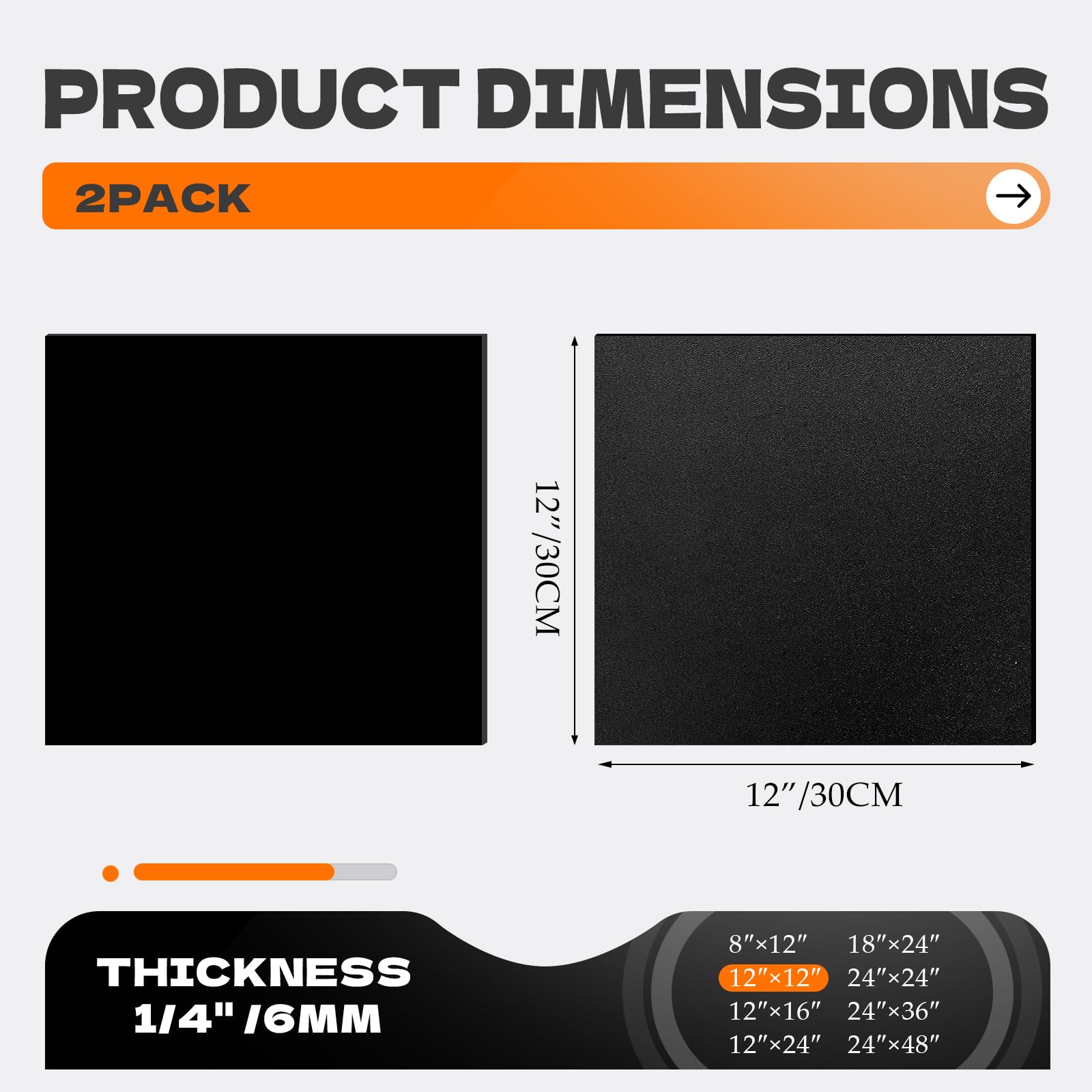 Black ABS Plastic Sheets - Heat Moldable DIY Panels -2 Black ABS Plastic Sheets - Heat Moldable DIY Panels -2