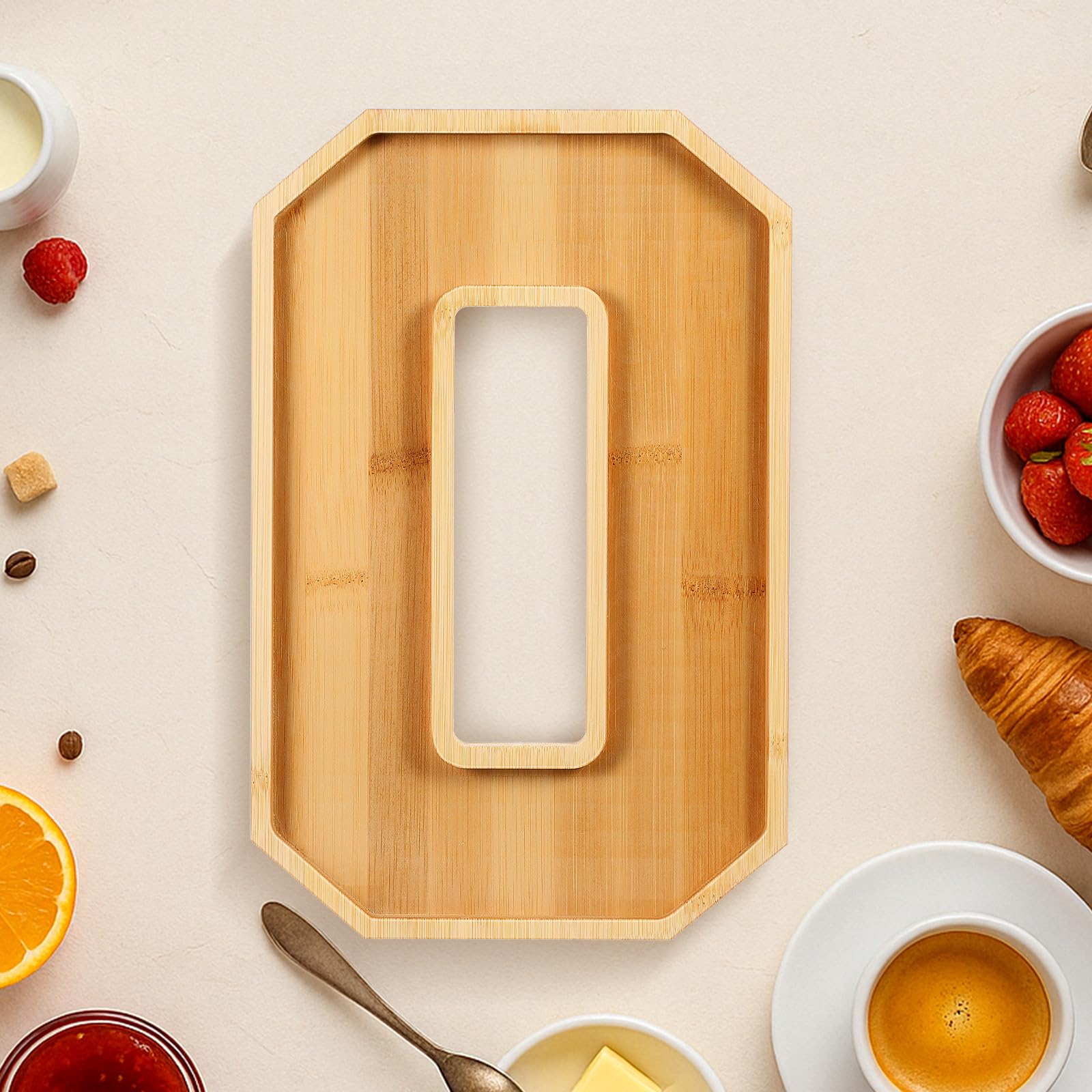 Vassoio in Legno 2026 a Forma di Numero Design Raffinato e Scomparti Multipli per Frutta e Formaggi, per Feste e Celebrazioni, Set 1 Pezzo