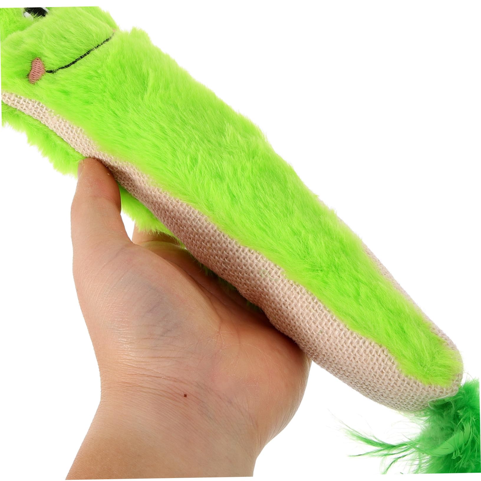 Yardwe Jouet Interactif pour Chat Peluche avec Herbe à Chat Et Papier Crissant Jouet à Mâcher pour Chaton Modèle pour Activité Félins