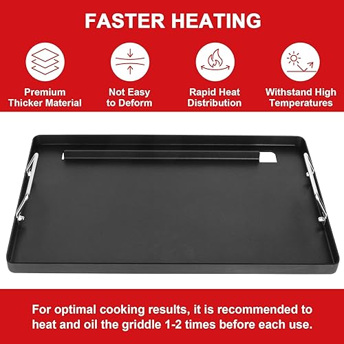 Vista 47 de DELSbbq Insertos de parrilla de tamaño completo para parrillas de gas Weber Spirit 200 Series, 7637 antiadherente plana superior de repuesto