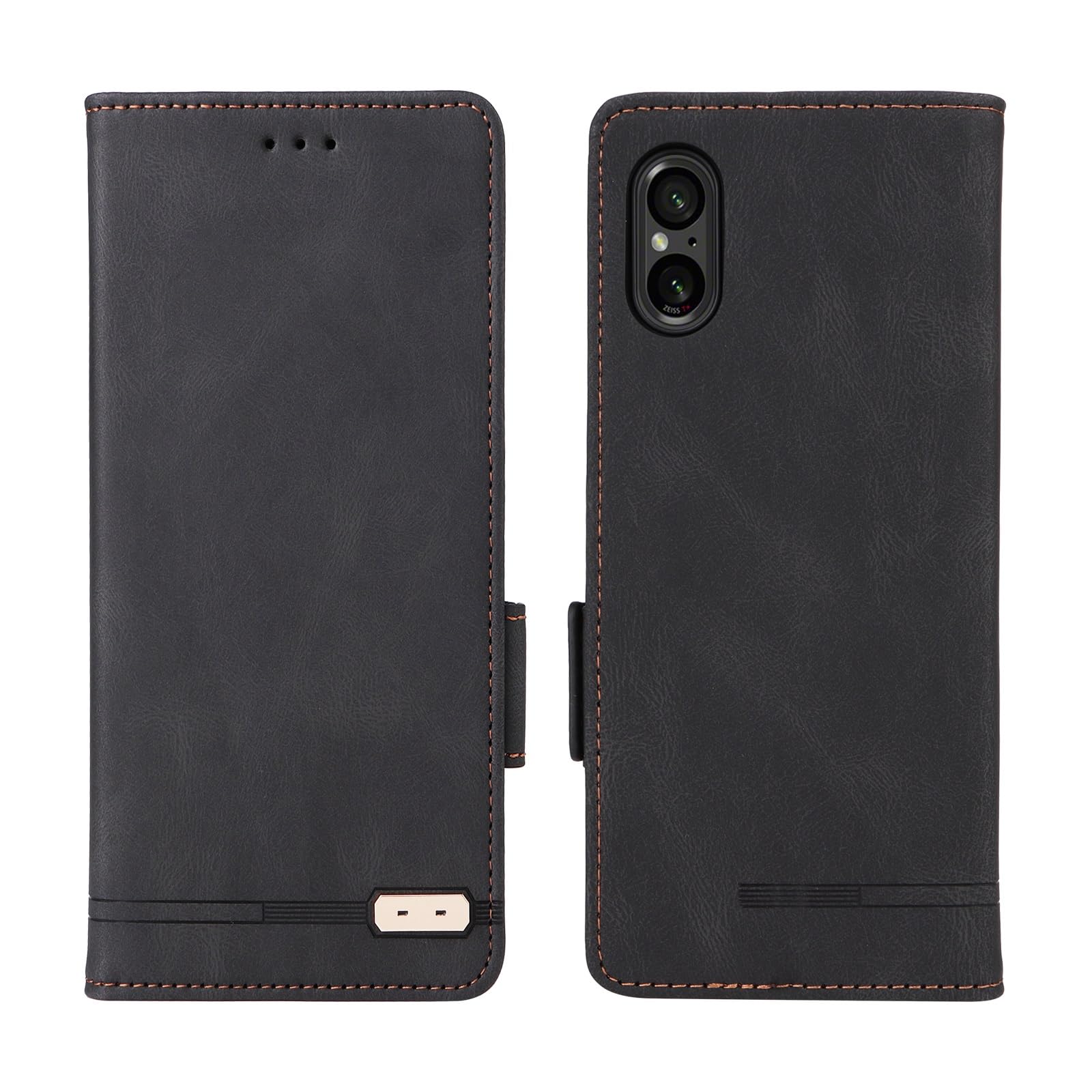 Coque Sony Xperia 5 V protection intégrale simili noir - 8