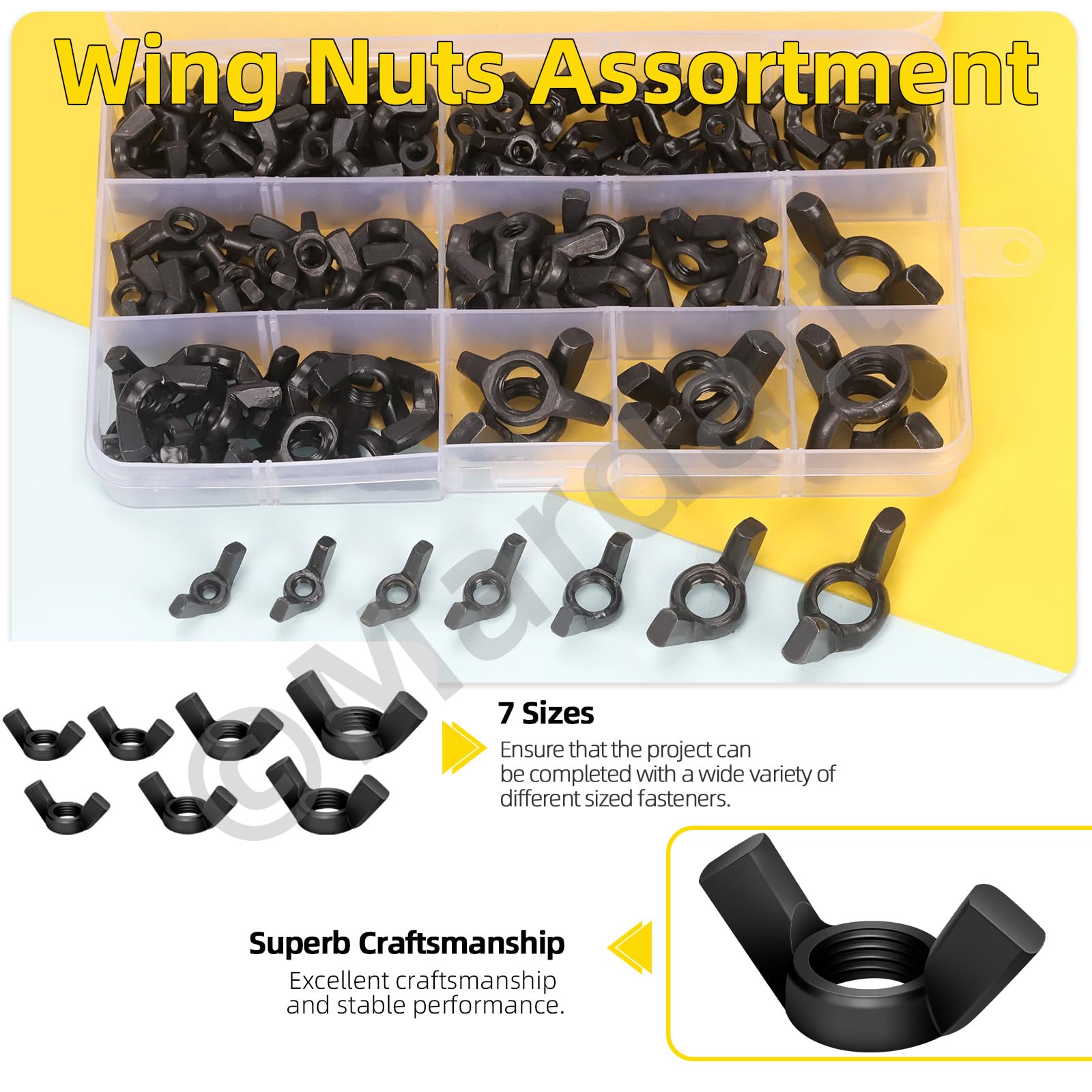 Mardatt Wing Nuts Assortment Kit - Image 3