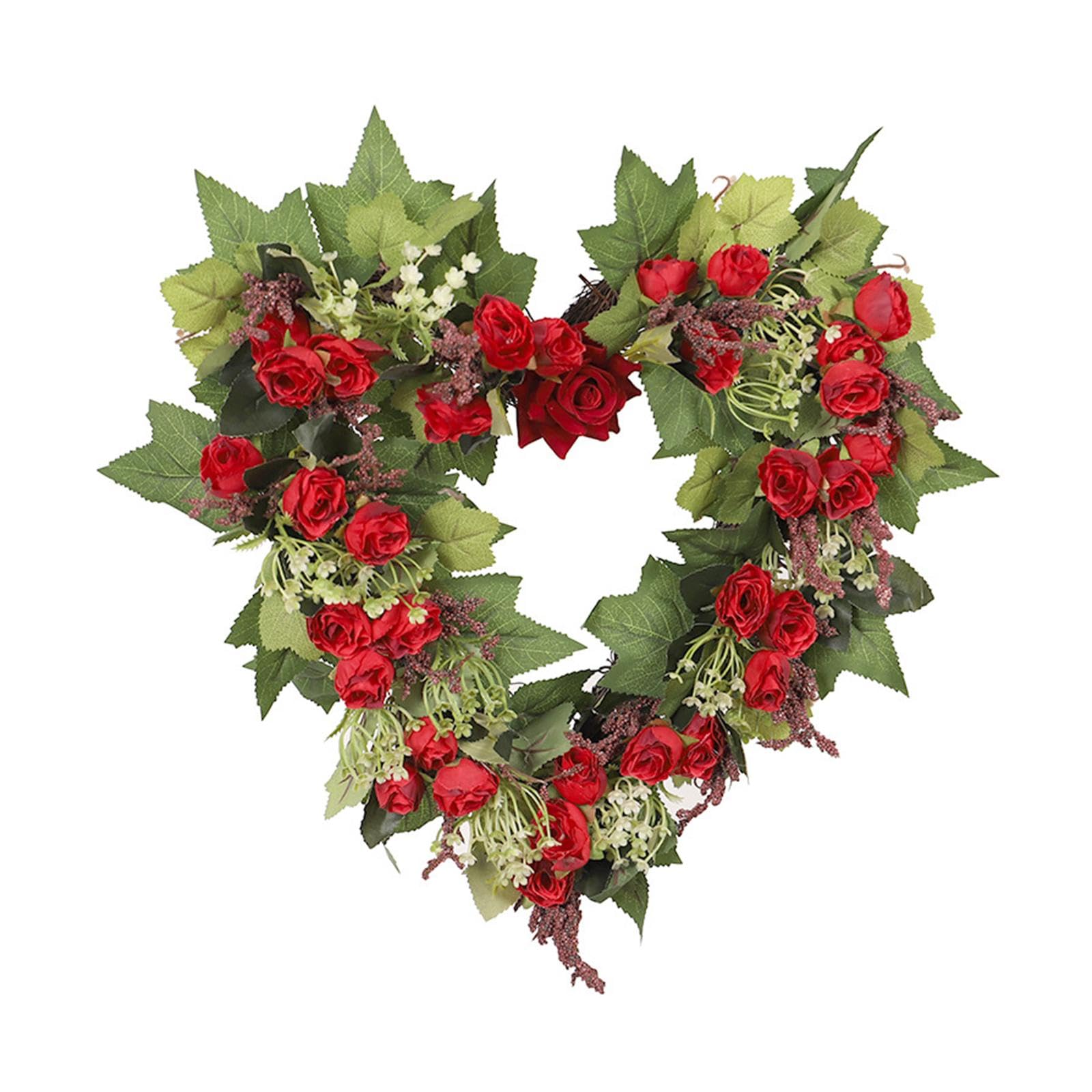 Couronne de Saint Valentin en forme de cœur pour réchauffer votre foyer