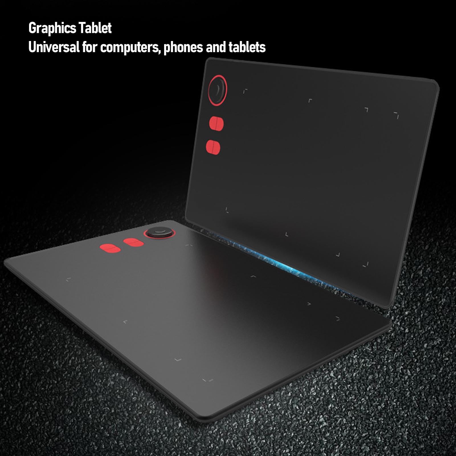Tavoletta da Disegno, Tavoletta Artistica Digitale di Grandi Dimensioni da 10x6 Pollici con Penna a Pressione a 8192 Livelli Senza Batteria e 4 Tasti di Scelta Rapida per PC