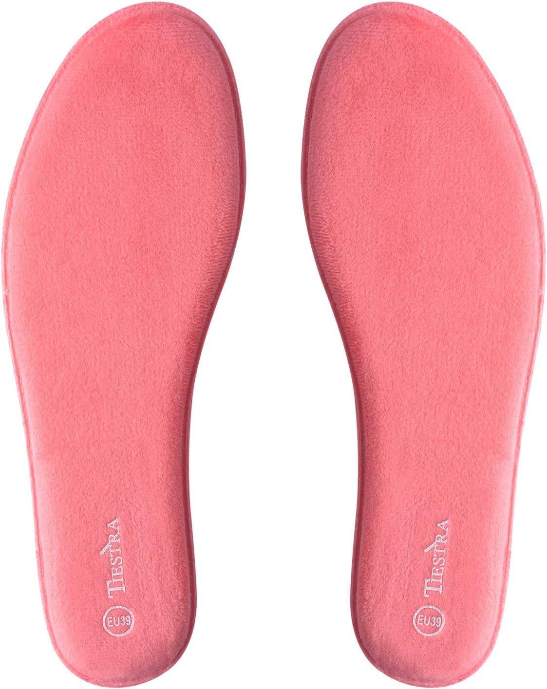TIESTRA Memory Foam Insoles for Women Warm Running Shoes
