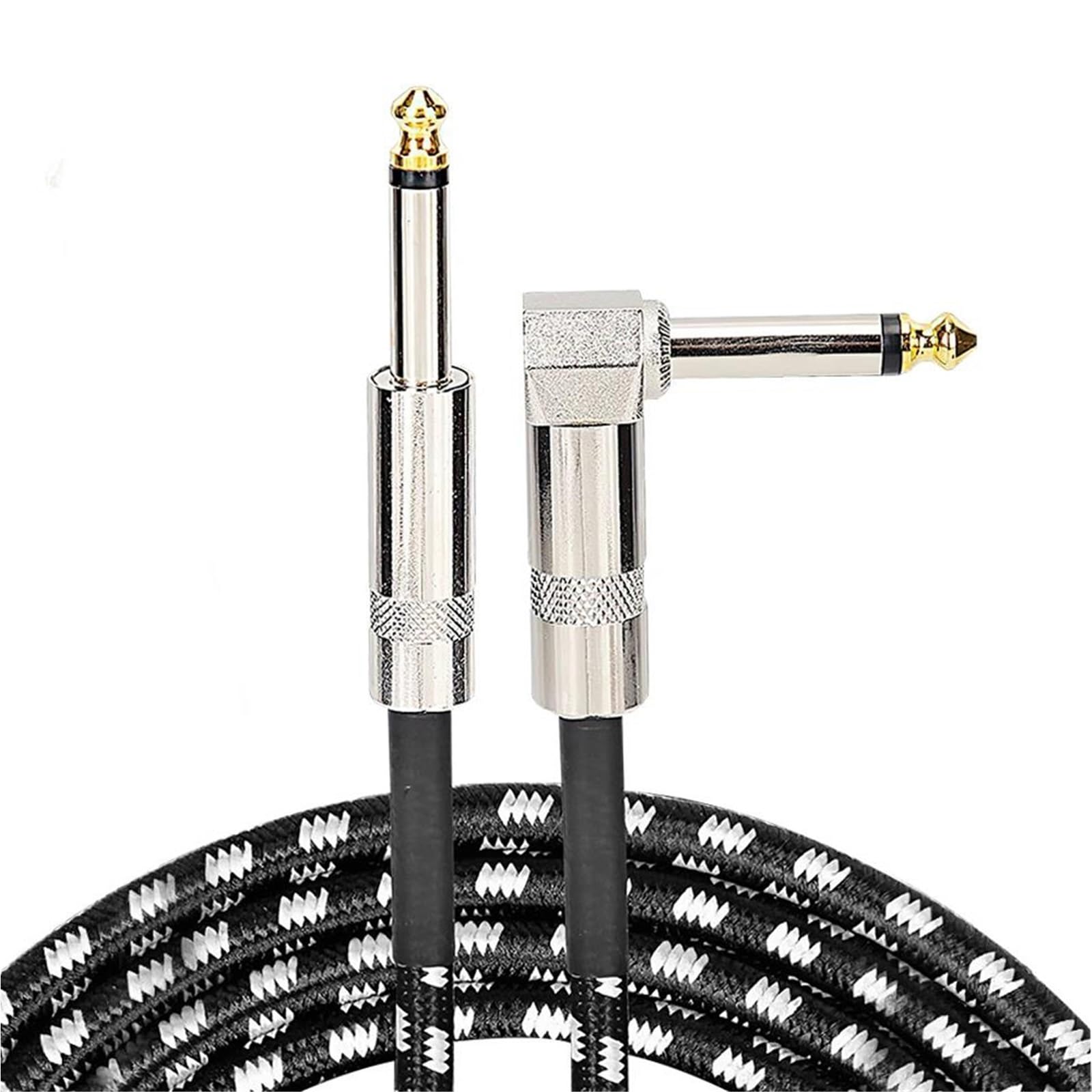 Cable de audio para guitarra transmisión limpia con codo de 90 grados 8