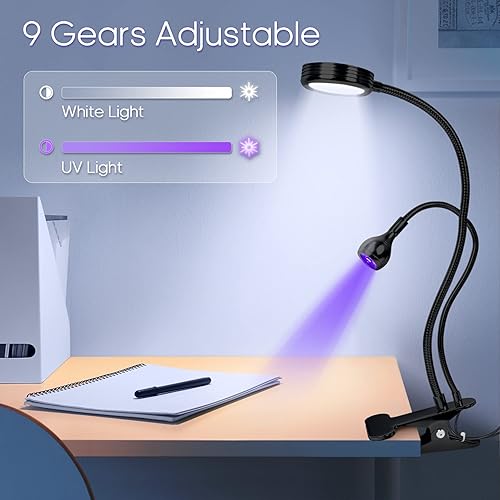 Miniatura 2 de Luz UV para uñas de gel de 5 W lámpara de uñas LED UV de 9 engranajes para esmalte de gel enchufe USB luz de gel para uñas de 15 S secado rápido