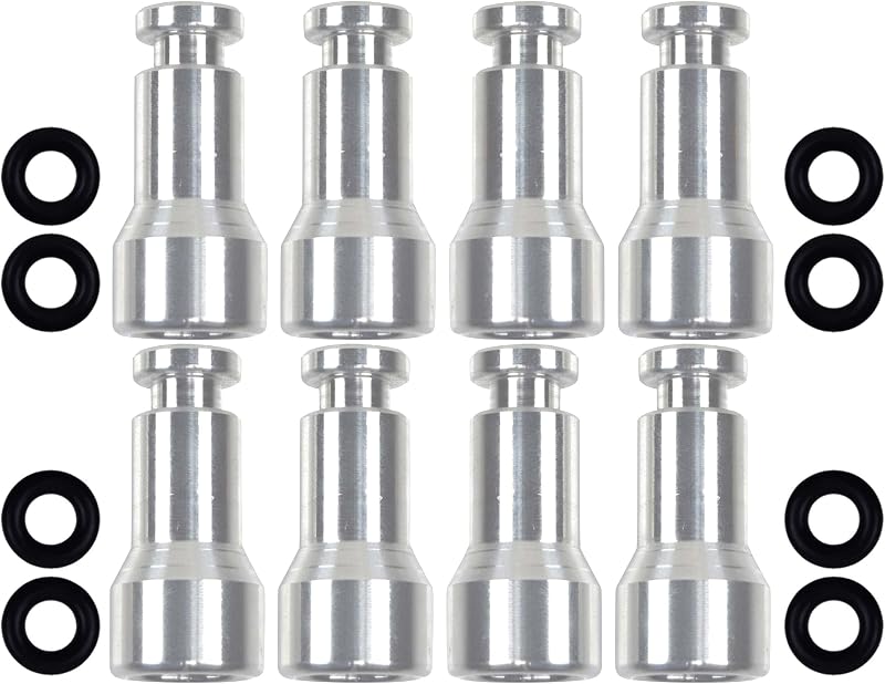 Espaçadores de injetor de combustível ICT Billet para coletor LS1 e injetores LS3 LSA LS9 LS7 – Kit com 8 unidades