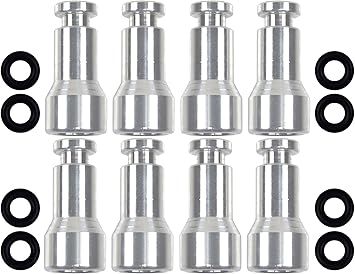 Fuel Injector Spacer 8pc Set LS1 Intake Manifold/Fuel Rail to LS3 LSA LS9 LS7 FI Adapter LS, 551348