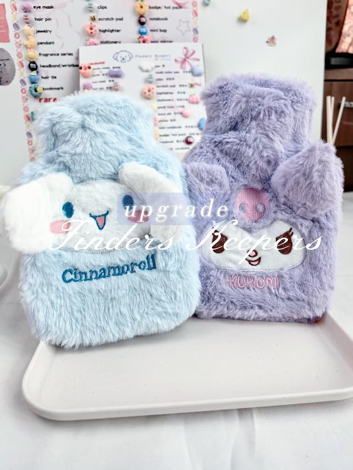 Lucky Scoop Kawaii Mystery Lucky Scoop Box, Cute Stationery Set with Plush Toys, Random Surprise Pack with Accessories