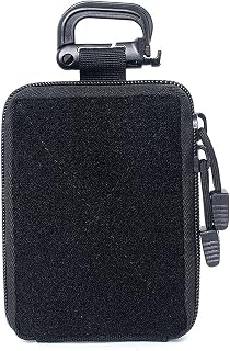 Medical Molle Pouches Compact Tactical First Aid Pouch Compact Military EMT Utility Grade Rip-Away Bag for Camping Hunting Hiking Home Car and Adventures (Black)