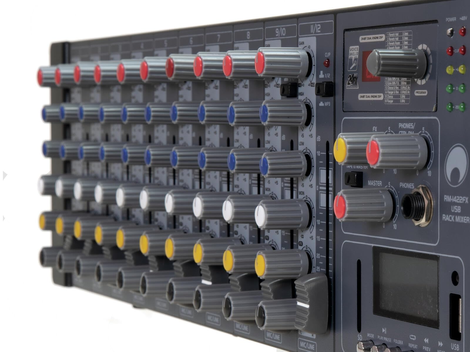 Omnitronic RM-1422FX USB Rack Mixer