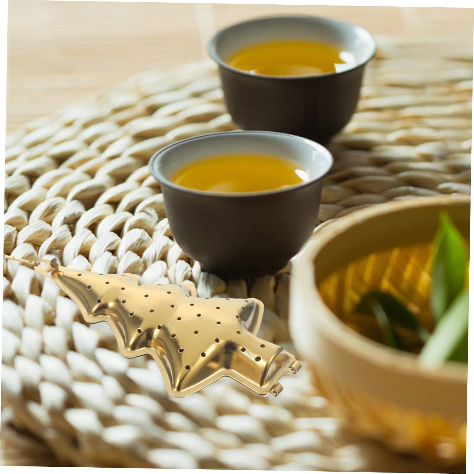 2pièces Lot De Infuseurs à Thé Acier Inoxydable Filtre Maille Fine Passoire Créative Forme Étoile Pour Infusion De Thé Et Épices Accessoire La Cuisine Et Présent