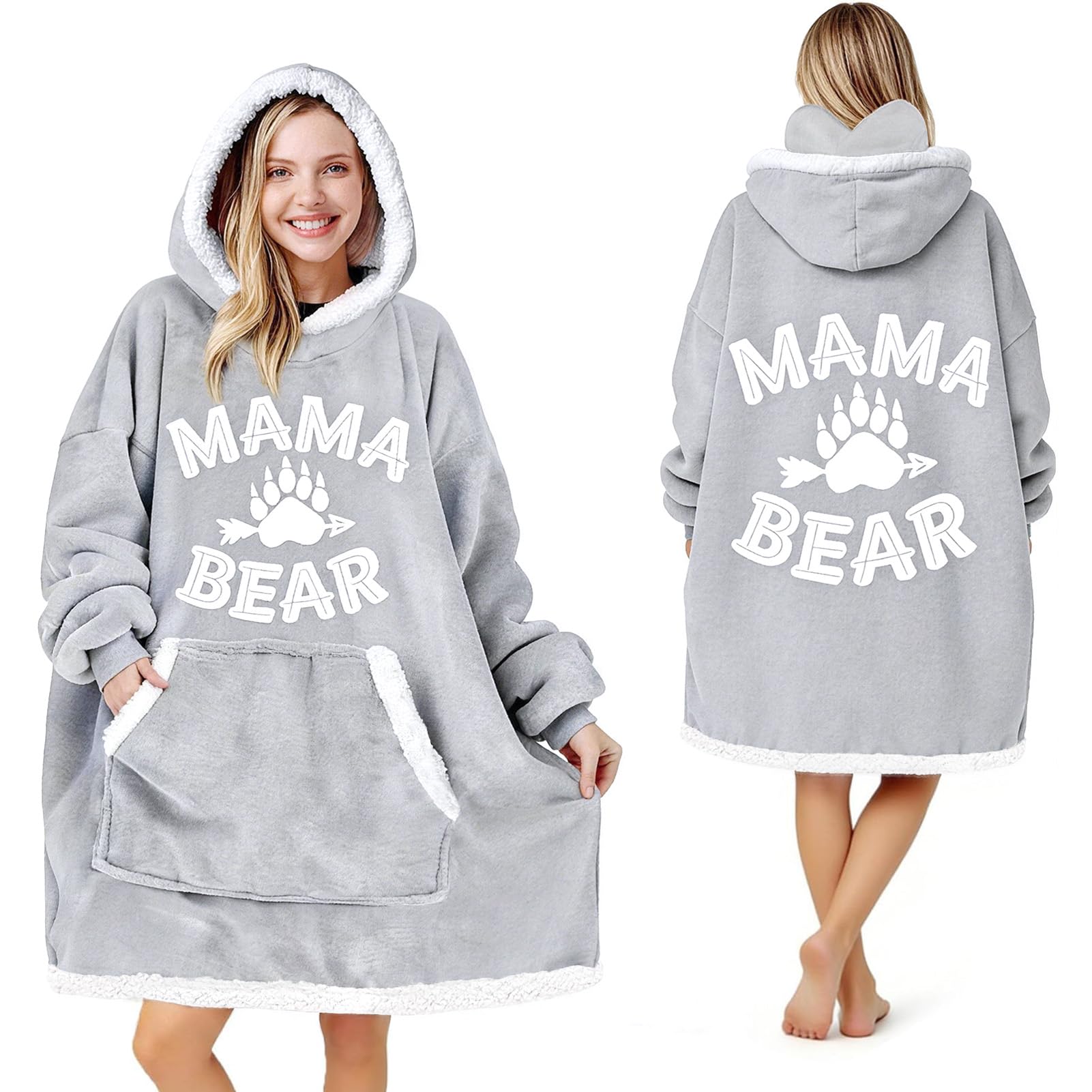Muttertagsgeschenk - Oversized Hoodie Decke Geschenk für Mama