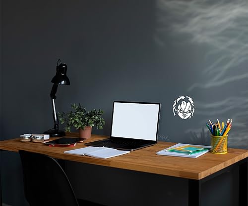 Miniatura 3 de Chucky Doll - Calcomanía de cara aterradora  Pared y decoración de parachoques para ventanas de automóvil, camión, portátil, blanco, MAZ-362